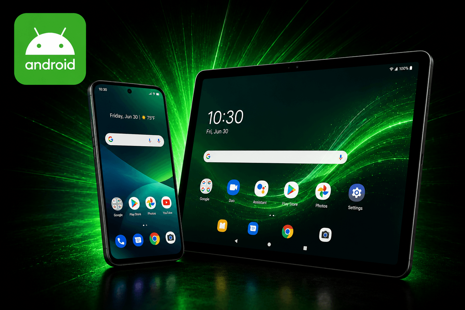 Android phone and tablet